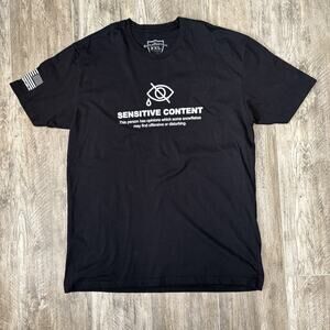 Shield Republic Graphic Tee Patriotic Statement XXL Blk